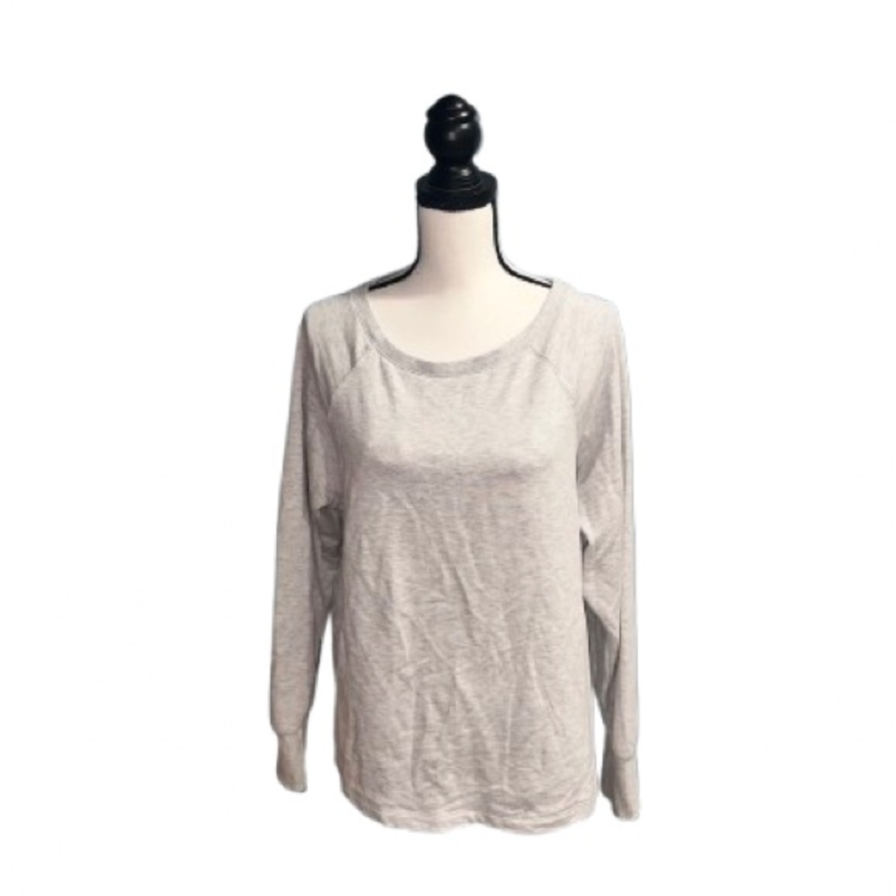 Casual Gray Long Sleeve Top